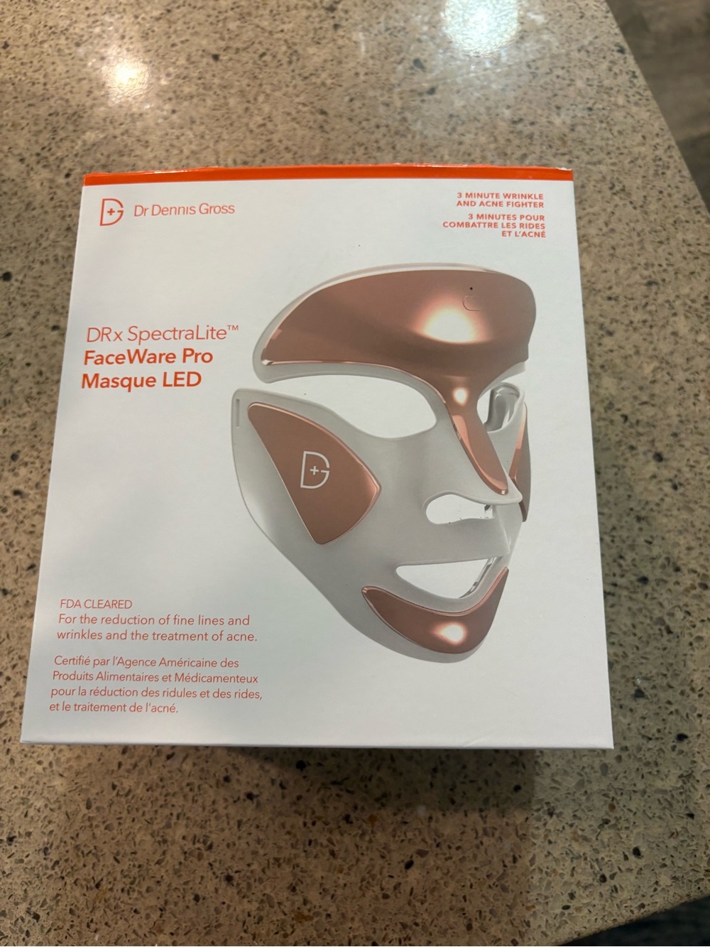 Dr. Dennis Gross DRx SpectraLite FaceWare Pro LED Mask - White & Rose Gold